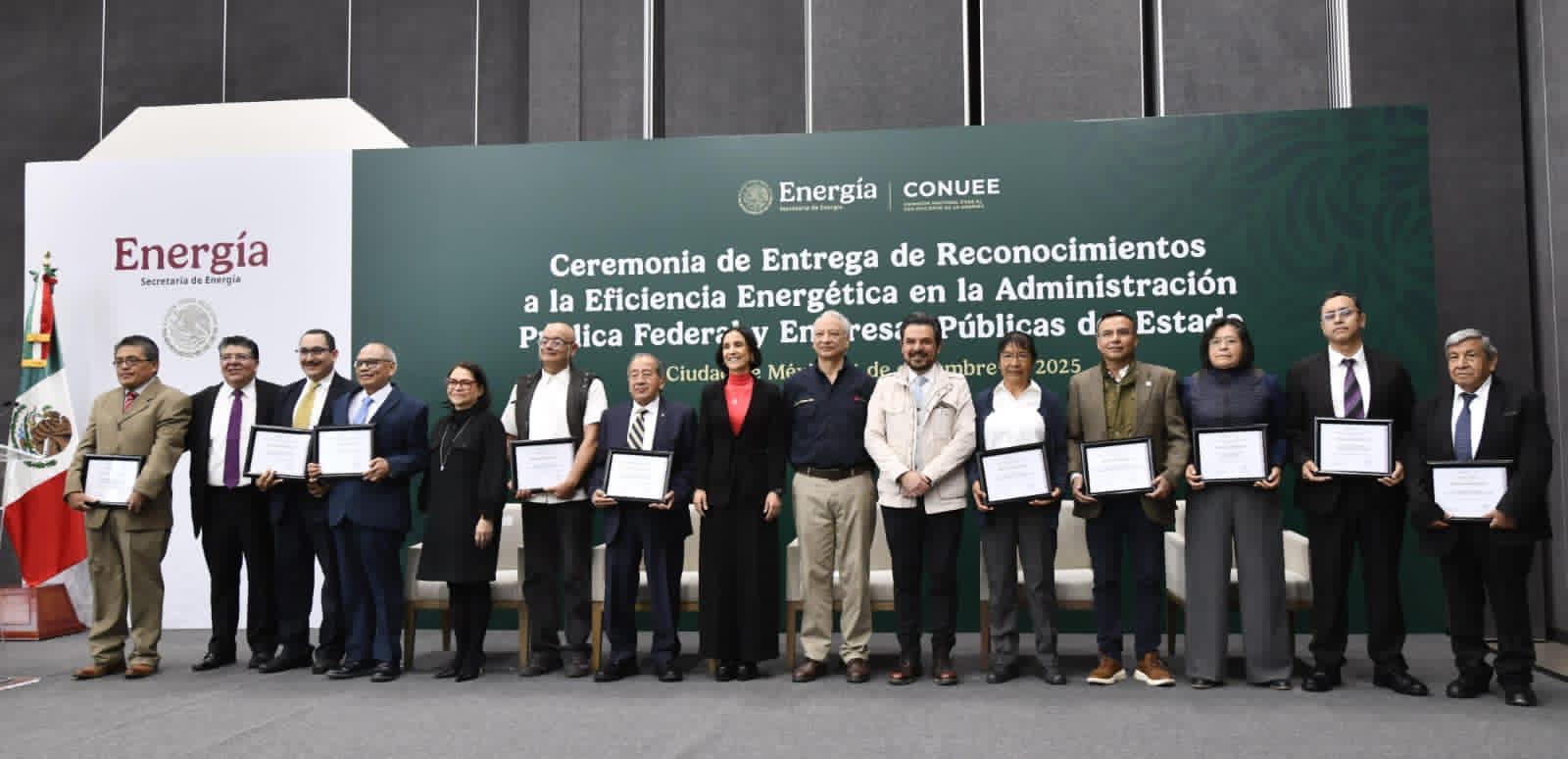 Refinería Salina Cruz recibe el máximo reconocimiento nacional en eficiencia energética